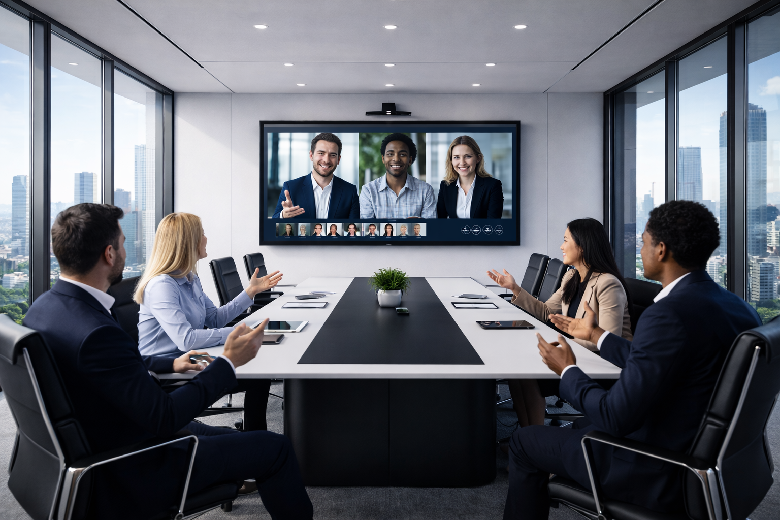 Vergaderoplossing in gebruik